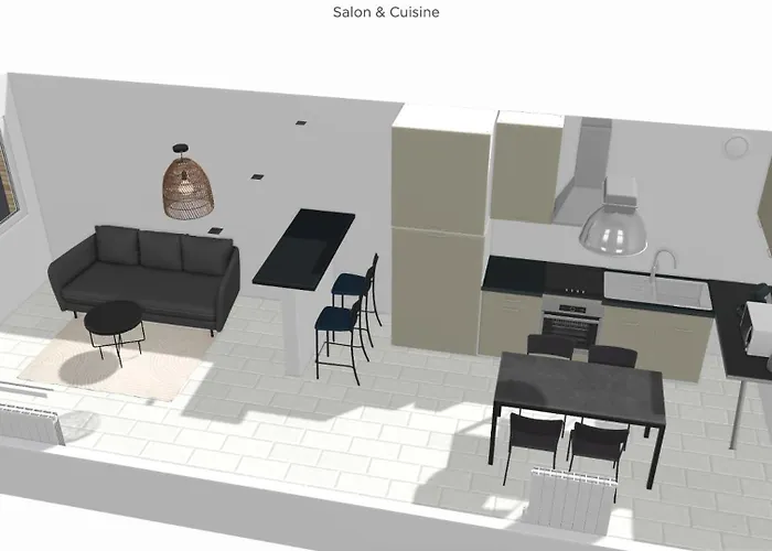 Apartamento Valenstay - T2 Pro - Stade Du Hainaut Avec Jardin *