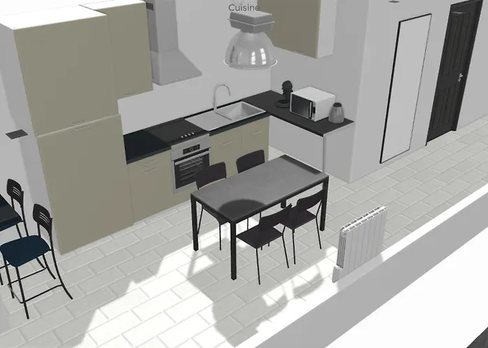 Valenstay - T2 Pro - Stade Du Hainaut Avec Jardin Apartamento