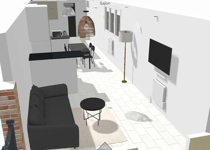Valenstay - T2 Pro - Stade Du Hainaut Avec Jardin Apartamento *